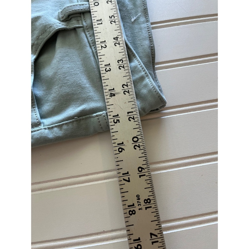 American Eagle Kick Crop Jeans Sage Green Size 10 Regular Stretch Denim Pants - Picture 3 of 7
